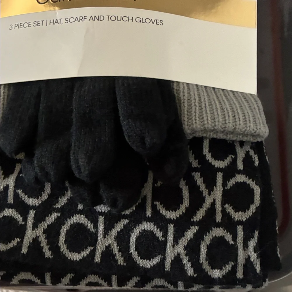 Calvin Klein Black and Gray Accessory Trio